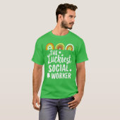 De gelukkigste maatschappelijk werker St. Patrick' T-shirt (Voorkant volledig)