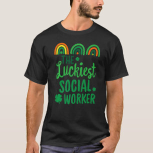 De gelukkigste maatschappelijk werker St Patrick's T-shirt