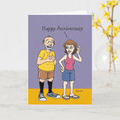 De gelukkigste man op het Jubileum Kaart (Gele Bloem)