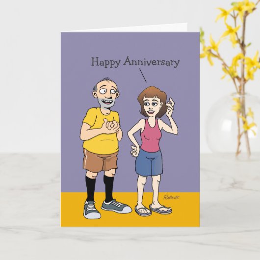 De gelukkigste man op het Jubileum Kaart (Gele Bloem)