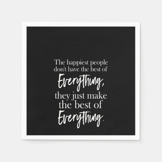 de gelukkigste mensen hebben niet het beste van al servet (Voorkant)