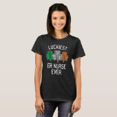 De gelukkigste Noodruimte Zuster Oost St Patrick's T-shirt (Voorkant volledig)