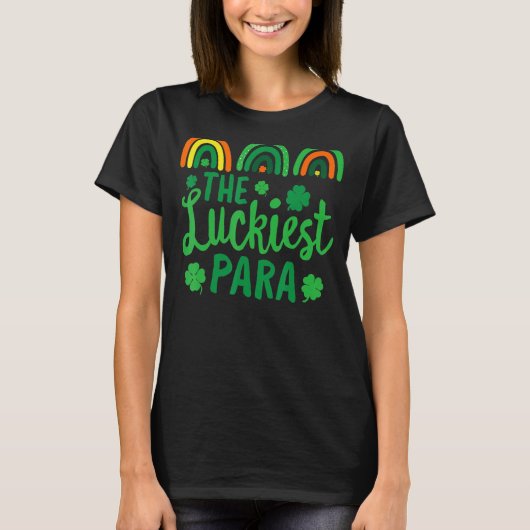 De gelukkigste PARA leraar St Patrick's Day Lucky T-shirt (Voorkant)