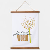 De gelukkigste persoon ter wereld hangend wandkleed (Voorkant)