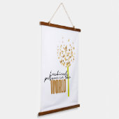 De gelukkigste persoon ter wereld hangend wandkleed (Gebogen)