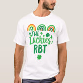 De gelukkigste RBT BCBA St. Patrick's Day Lucky RB T-shirt (Voorkant)