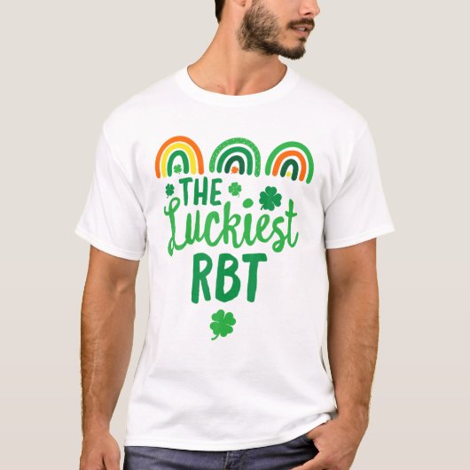 De gelukkigste RBT BCBA St. Patrick's Day Lucky RB T-shirt (Voorkant)