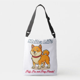 De gelukkigste Shiba Inu hond Crossbody Tas