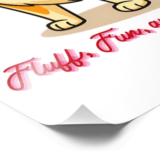 De gelukkigste Shiba Inu hond Foto Afdruk (Hoek)