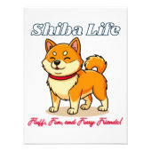 De gelukkigste Shiba Inu hond Foto Afdruk (Voorkant)