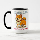 De gelukkigste Shiba Inu hond Mok (Links)