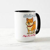 De gelukkigste Shiba Inu hond Mok (Voorkant rechts)