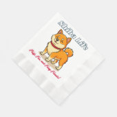 De gelukkigste Shiba Inu hond Servet (Hoek)