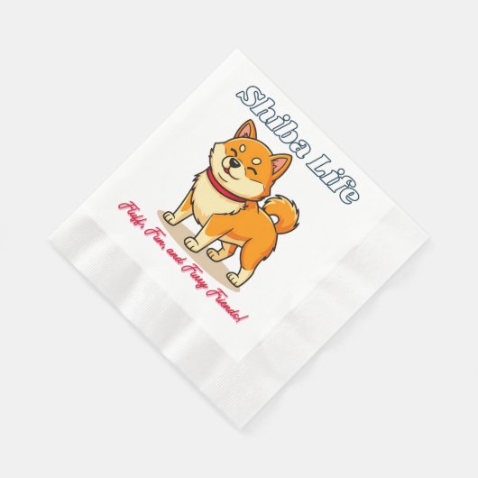 De gelukkigste Shiba Inu hond Servet (Hoek)