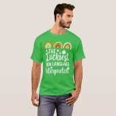 De gelukkigste Taal Interpreter St. Patrick T-shirt (Voorkant volledig)