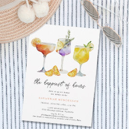 De gelukkigste uren bruids douche uitnodiging