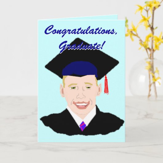 De gelukwensen afstuderen de Godsdienstige Kaart (Gele Bloem)