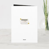 De gelukwensen afstuderen, ZON, MAAN, STERREN, Kaart (Achterkant)