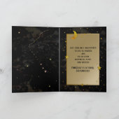 De gelukwensen afstuderen, ZON, MAAN, STERREN, Kaart (Binnen)