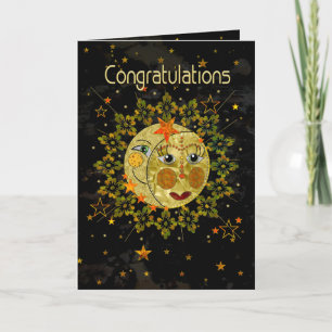 De gelukwensen afstuderen, ZON, MAAN, STERREN, Kaart
