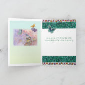 De gelukwensen asianesque vlinder van het huwelijk kaart (Binnen)