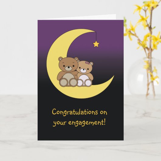 De gelukwensen bij het uw verloving draagt kaart (Gele Bloem)