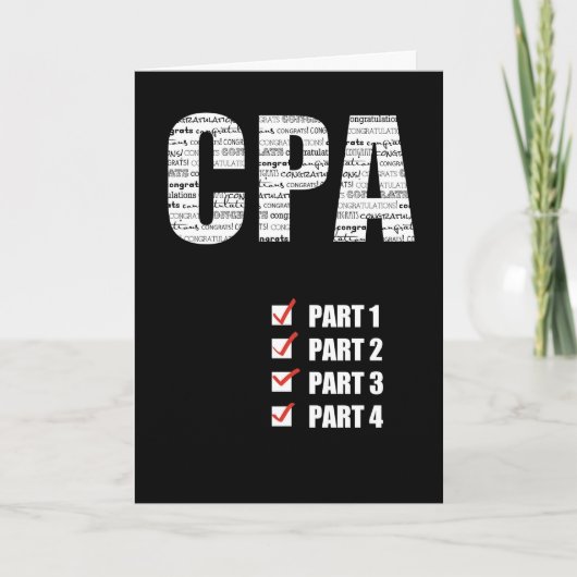De Gelukwensen die van CPA Alle 4 Delen van de Kaart (Voorkant)