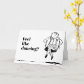 De Gelukwensen Edward Lear Cartoon Dance van de Kaart (Gele Bloem)