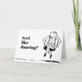 De Gelukwensen Edward Lear Cartoon Dance van de Kaart (Voorkant)