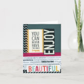 De gelukwensen genieten van gevouwen 4 x 5.6 kaart (Voorkant)