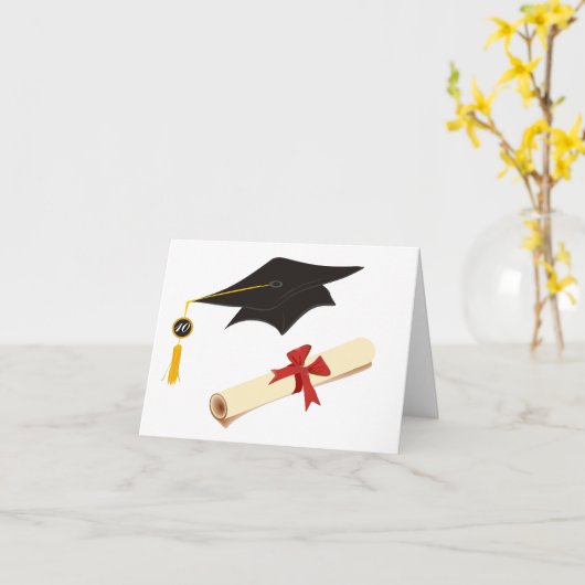 De Gelukwensen van afstuderen Kaart (Gele Bloem)