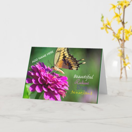 De gelukwensen van afstuderen kaart (Gele Bloem)