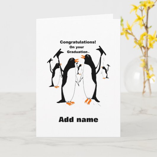 De Gelukwensen van afstuderen Kaart (Gele Bloem)