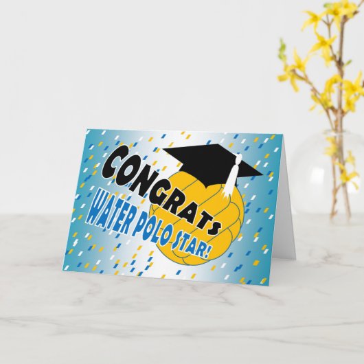 De Gelukwensen van afstuderen voor een Ster van Kaart (Gele Bloem)