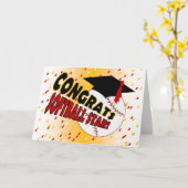 De Gelukwensen van afstuderen voor een Ster van Kaart (Gele Bloem)