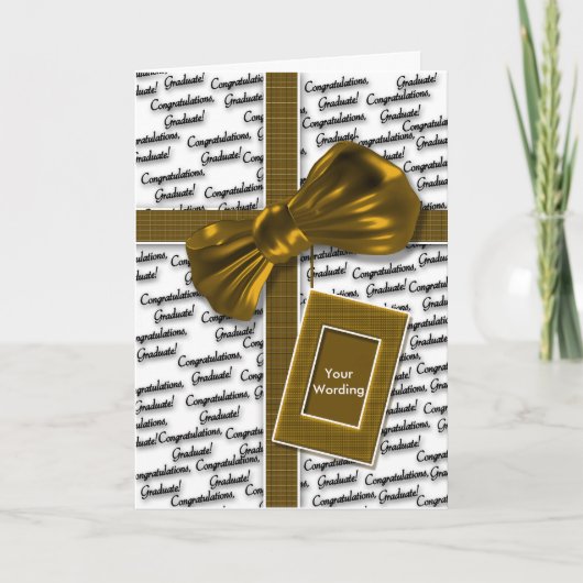 De gelukwensen van afstuderen voor man & vrouwen kaart (Voorkant)