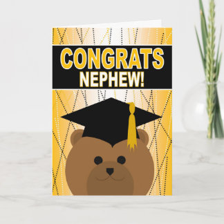 De Gelukwensen van de Afstuderen van de neef Kaart