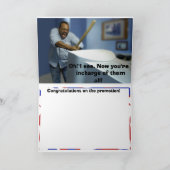 De Gelukwensen van de Bevordering van de baan Kaart (Binnen)