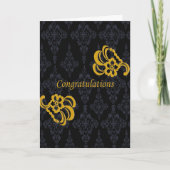 De Gelukwensen van de bruid & van de Bruidegom Kaart (Voorkant)