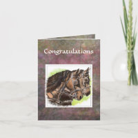 De Gelukwensen van de douane, - de Paarden van het