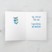 De Gelukwensen van de grote Broer, Leuke Uilen Kaart (Binnen)