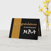 De Gelukwensen van de NAAM van de DOUANE - MBA Kaart (Gele Bloem)