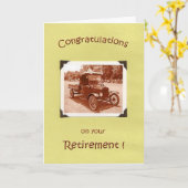 De Gelukwensen van de pensionering Kaart (Gele Bloem)