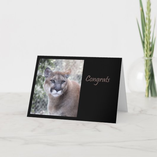 De Gelukwensen van de poema Kaart (Voorkant)