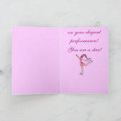 De Gelukwensen van de Schaatser van het ijs: U Kaart (Binnen)