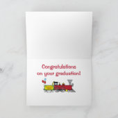 De Gelukwensen van de Sneltrein van afstuderen Kaart (Binnen)