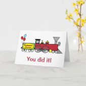 De Gelukwensen van de Sneltrein van afstuderen Kaart (Gele Bloem)