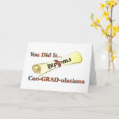 De Gelukwensen van het diploma Kaart (Gele Bloem)