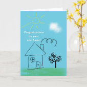 De gelukwensen van het Huis van de krabbel op Kaart (Gele Bloem)