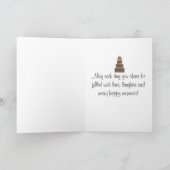 De Gelukwensen van het huwelijk Kaart (Binnen)